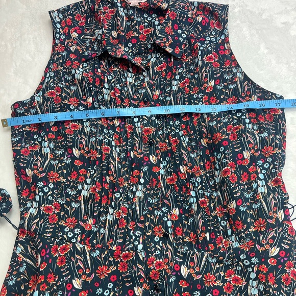 Nanette Lepore Red and Blue Floral Maxi Dress - Picture 3 of 5